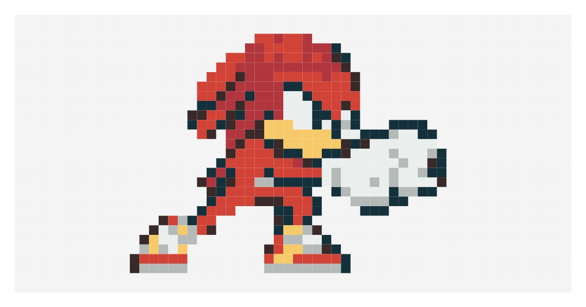 Knuckles by Dude, 58 by 29 beads with 423 beads